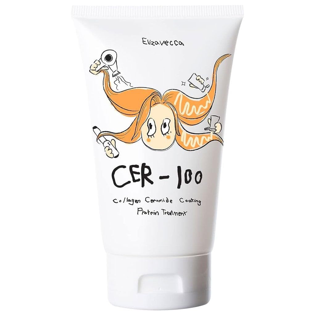 Elizavecca Milky Piggy Tratamento de Proteína de Revestimento de Ceramida de Colágeno de Porquinho Leitoso, Branco, 3,38 Oz Branco 3,38 Fl Oz (Embalagem de 1)